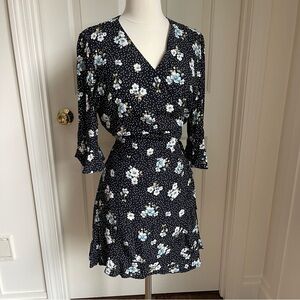Loft Floral Wrap Dress Romper